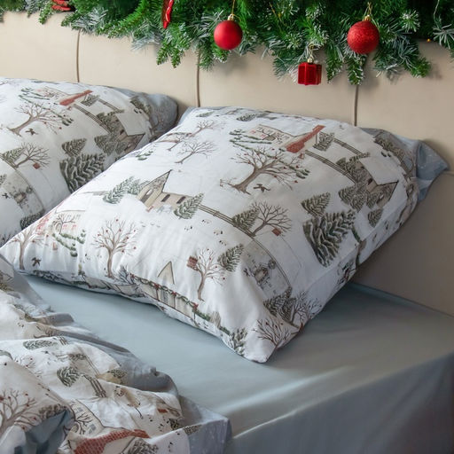 Постельное бельё Этель Winter countryside 1.5 сп 143х215 см,150х214 см, 70х70 см 2 шт,поплин 125 г/м2  фото 9