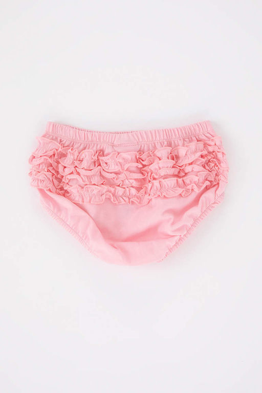 Трусики из 2-х предметов из чесаного хлопка для новорожденных девочек - Defacto фото 4