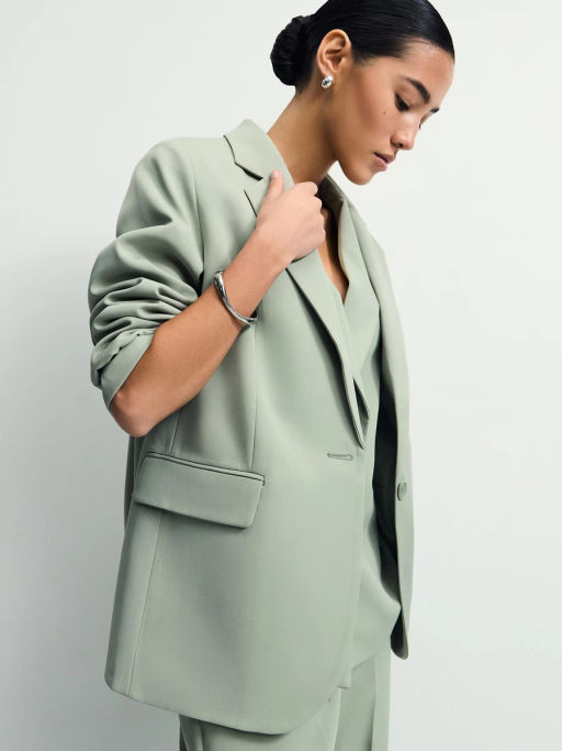 Однобортный жакет прямого кроя / Zarina