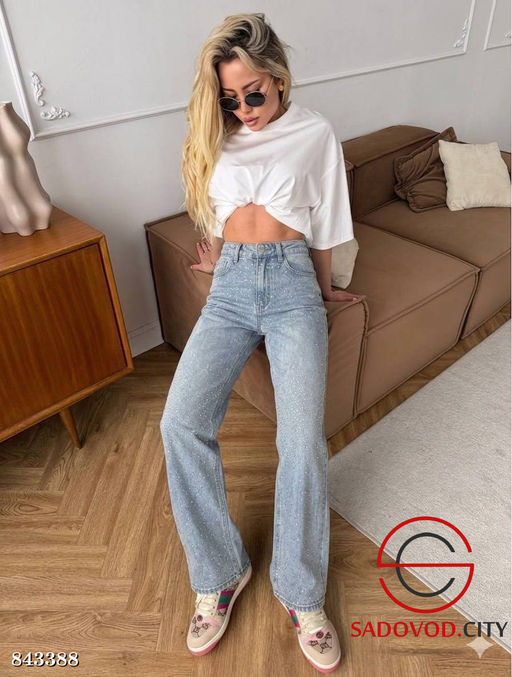 Джинсы с высокой посадкой