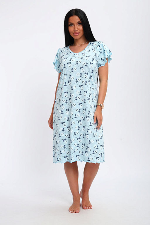 Сорочка женская (01064 синий) - Плиона фото 9