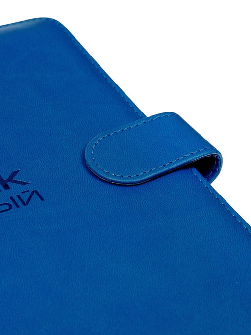 Дневник школьный 1-11 класс, лассе, обложка искуственная кожа синяя, с хлястиком