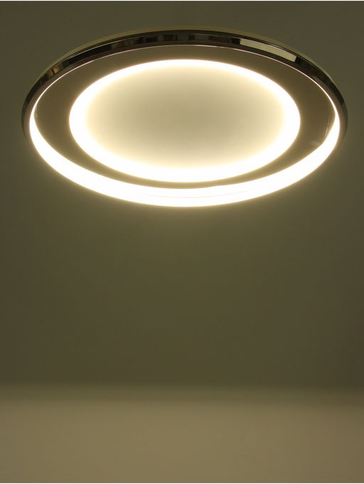Люстра Karin 92 Вт LED 3000-6000К хром Ø60×6 см