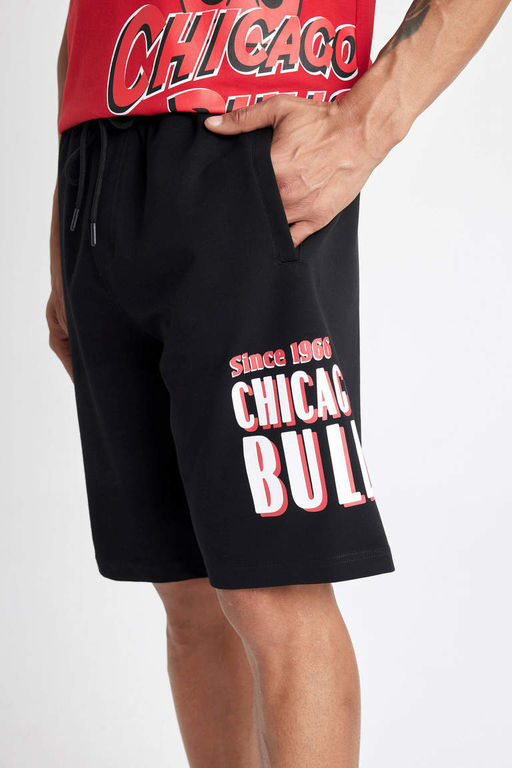DeFactoFit Укороченные шорты стандартного кроя NBA Chicago Bulls  фото 6