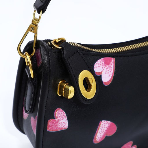 Сумка-багет на молнии, цвет чёрный - Simaland фото 5