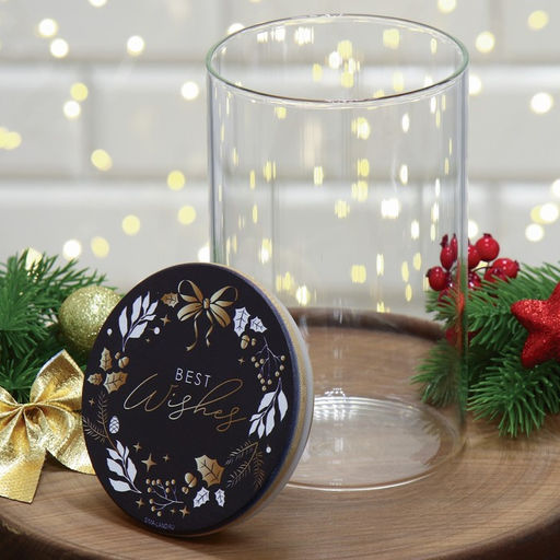 Банка для хранения новогодняя Best wishes. Время чудес, стекло, 950 мл - Дорого внимание фото 2