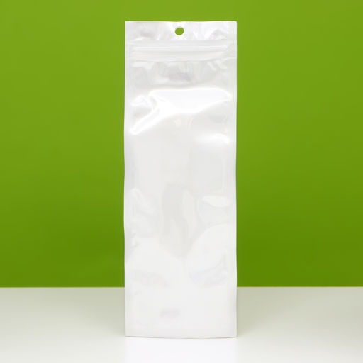 Цена за 100 шт. Пакет Zip-lock ПП, белый, со сплошным окном, плоский, еврослот,7×20 см