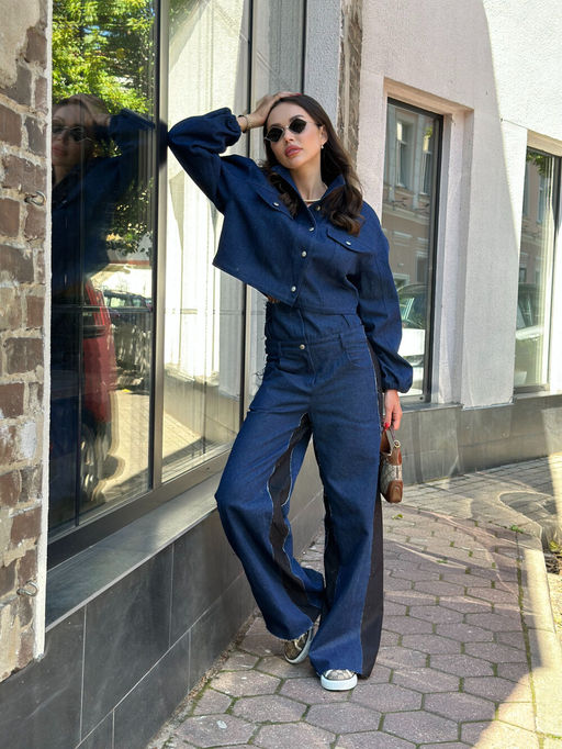 Рубашка AURA 2163-164-Р тёмно-синий деним