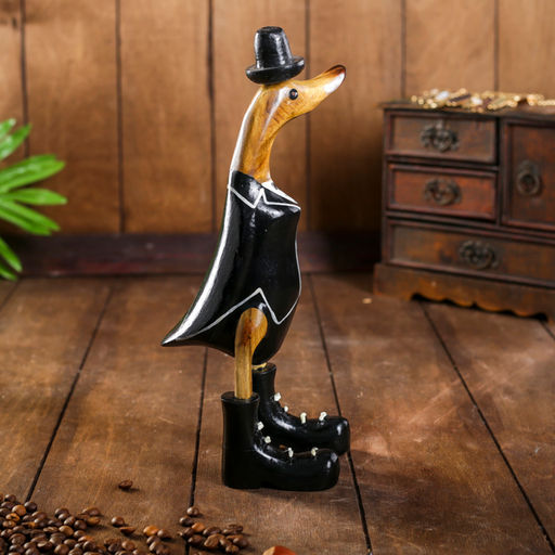 Сувенир «Утка во фраке», 13×9×29 см, дерево