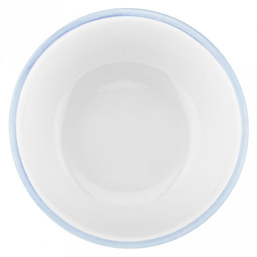 "Синий полосатик" Салатник фарфоровый 500мл, д13см, h6,9см, отводка, белый (Китай)