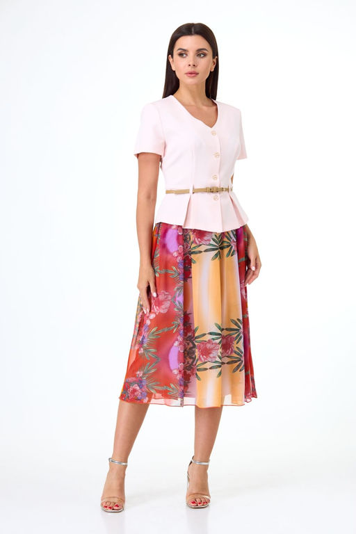 Костюм ANELLI 690 пудра и оранжевый