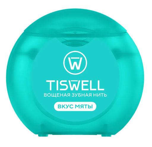 TISWELL зубн.нить вощеная 50м Мятная
