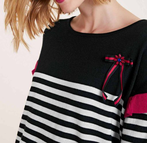 Пуловер, черно-белый - Ashley brooke фото 5