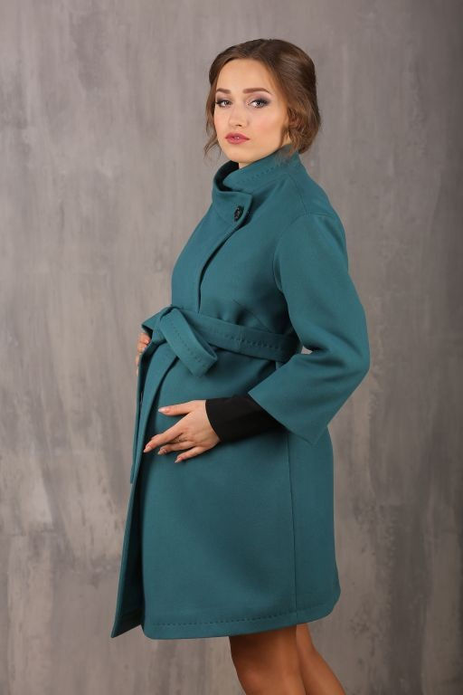 Пальто для беременных 18610-887 (малахит)