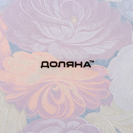 Блюдо стеклянное сервировочное овальное Доляна «Народные мотивы», 24.5×15 см, чёрный