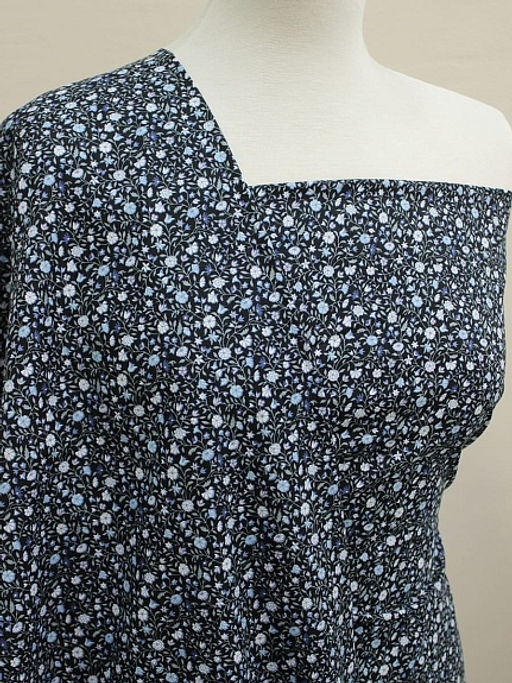 Импорт. хлопок Летний каприз цв.черный, ш.1.5м, хлопок-100%, 105гр/м.кв - Купава фото 2