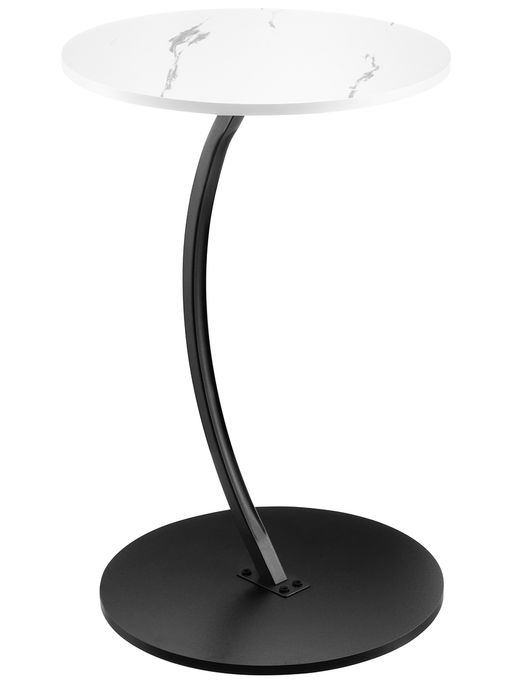 Стол журнальный 39,5*39,5*62 см, белый, круглый