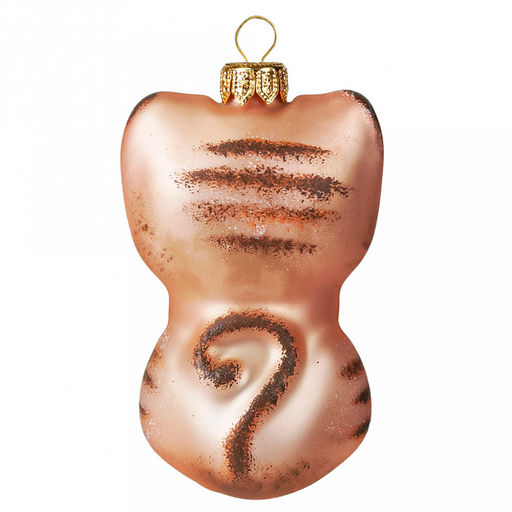 Елочная игрушка фигурка стеклянная Киса-2 6,3х5,4х10,5см, ручная художественная роспись, подарочная упаковка (Россия) - Домашняя мода фото 2