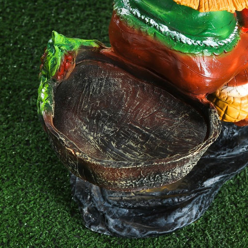 Садовая фигура - фонарь «Лесовик на велосипеде с фонарём» из полистоуна, 50 см, МИКС