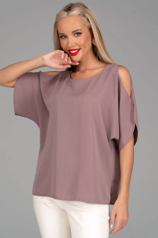 Блузка Аура (мокко) - Эльза фото 6