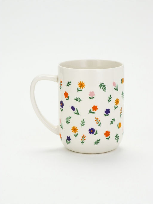 Кружка чайная керамическая «Цветы», 630 мл