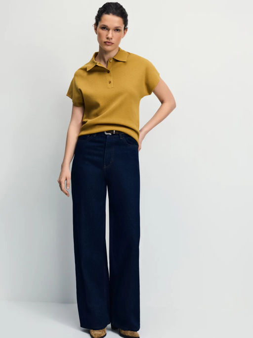 Джемпер поло из вискозы / Zarina  фото 3