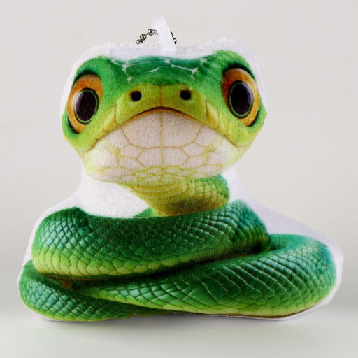 Мягкая игрушка на подвесе Змейка, 11 см, цвет зелёный - Simaland фото 2