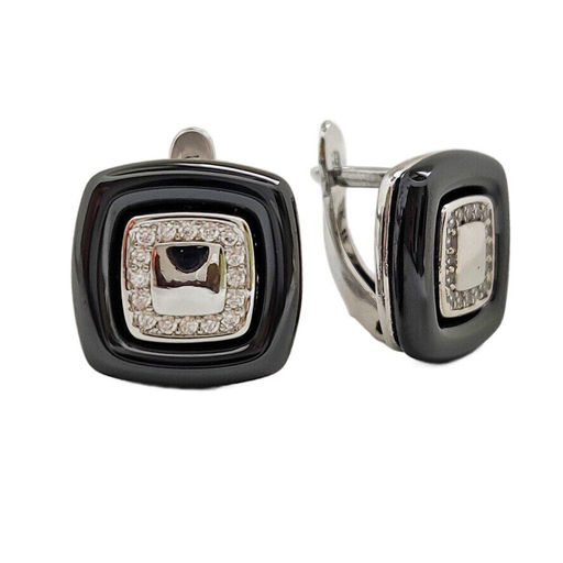 Серьги с керамикой