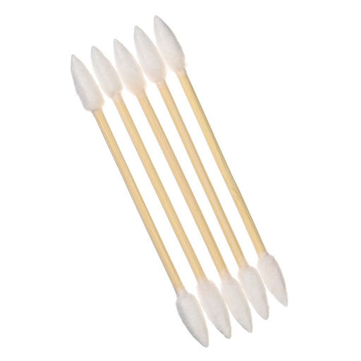 Ватные палочки, пакет 200 шт., наконечник - острый, хлопок/бамбук(стик)