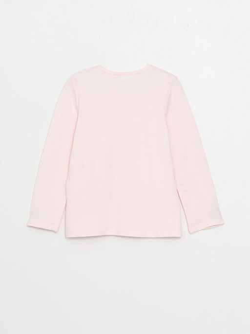 Bisiklet Yaka Bask?l? Uzun Kollu K?z ?ocuk Pijama Tak?m? - Waikiki фото 3