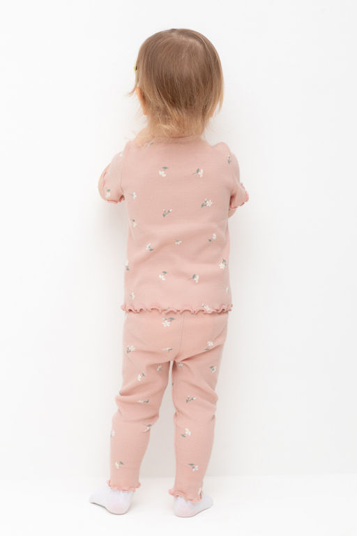 Crockid _ КР 400770/дымчатая роза,милые цветочки к543 брюки (лосины) д/дев яс  фото 5