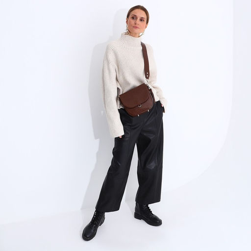 Сумка женская TEXTURA, мессенджер, маленький размер, цвет коричневый  фото 8