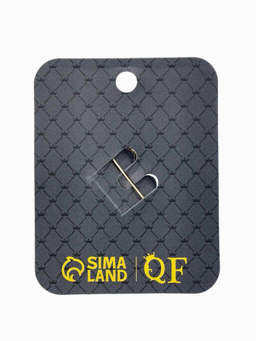 Брошь "Кедровая веточка", цвет коричнево-зелёный в золоте