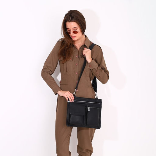 Сумка женская кросс-боди, цвет чёрный - Simaland фото 9