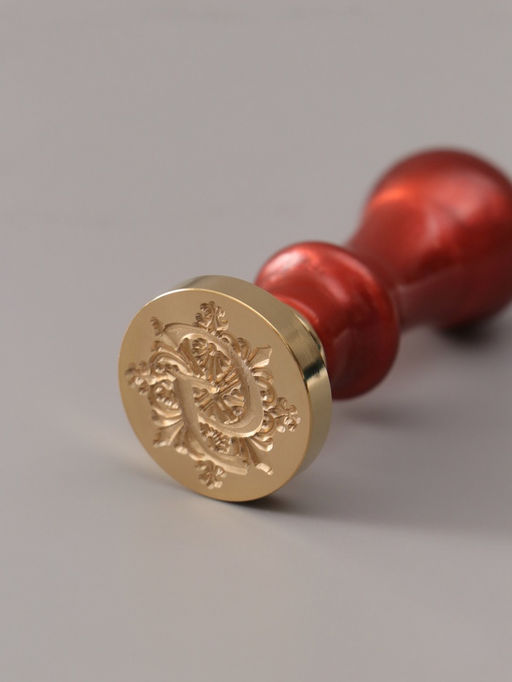 Печать для сургуча с пластиковой ручкой «Буква G на вензеле», 2.5×2.5×6.3 см