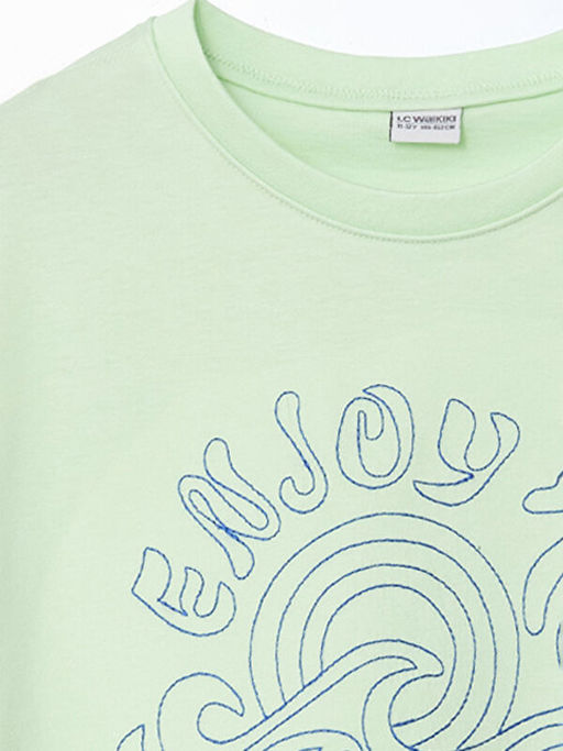 Bisiklet Yaka K?z ?ocuk Ti??rt