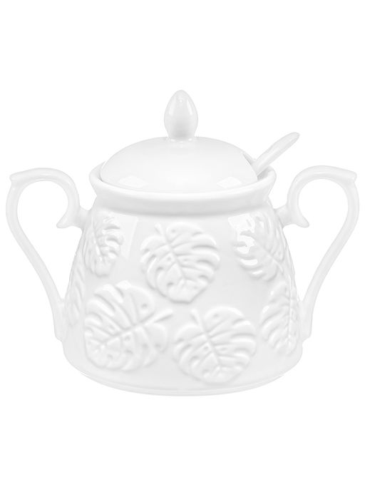 Сахарница 350 мл 14,5*10*11,5 см Тропики, с ложкой - Elan gallery фото 3