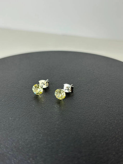 Серьги-гвозди PR1104 рыжий - Mini maxi фото 3