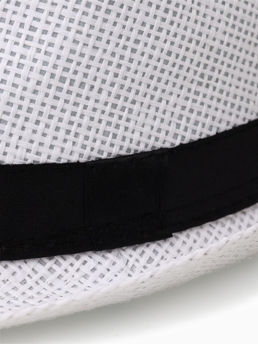 Шляпа мужская MINAKU «Плетеная», размер 58, белая