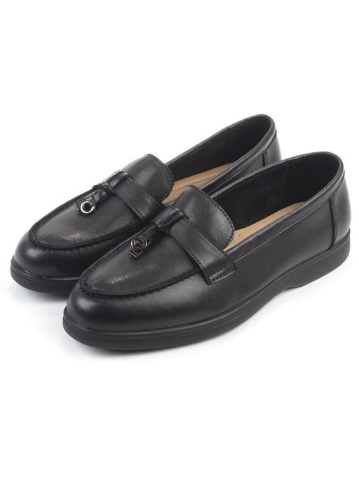 06-DYL138-1 BLACK Туфли женские (натуральная кожа)