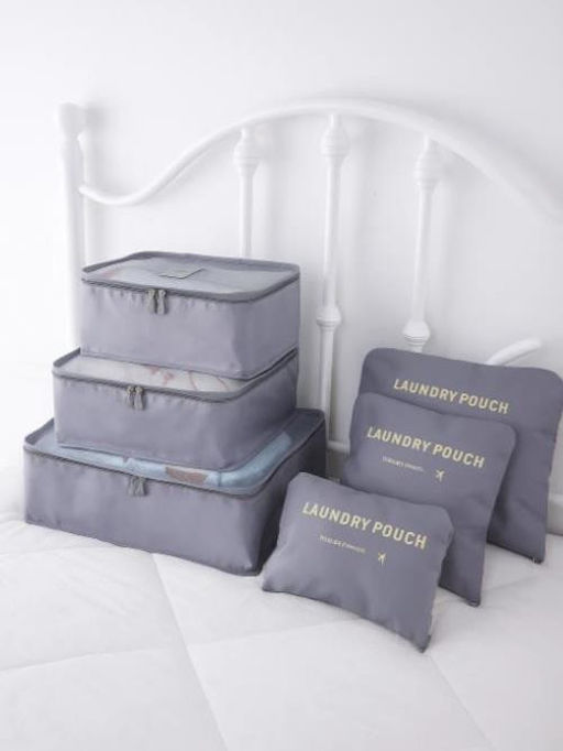 Набор органайзеров для путешествий 6 шт. Laundry pouch, grey