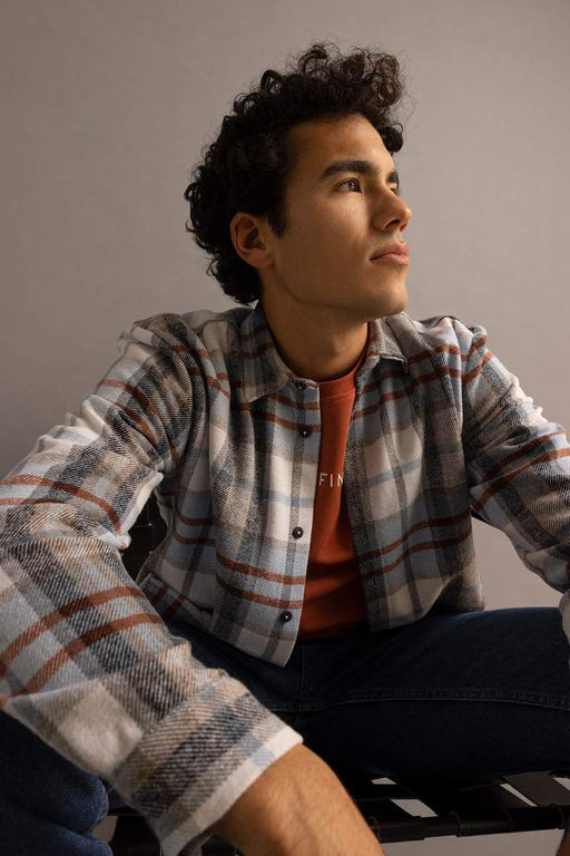 Рубашка Lumberjack с длинным рукавом в клетку обычного кроя - Defacto фото 2