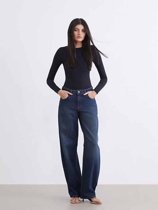 Balloon Fit Kad?n Jean Pantolon