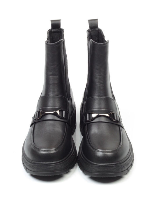 01-5251-1 BLACK Ботинки демисезонные (искусственная кожа, байка) - No name фото 29