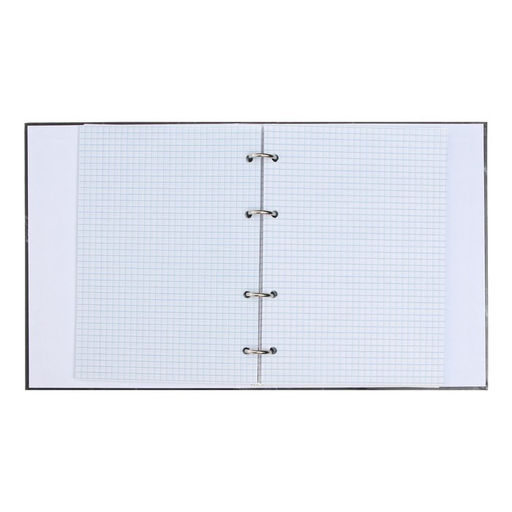 Тетрадь на кольцах Calligrata «Мрамор чёрный» A5, 120 листов, в клетку, обложка 7БЦ, блок офсет