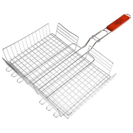 Решётка-гриль для мяса Maclay Lux, хромированная сталь, 56x35 см, рабочая поверхность 35x25 см  фото 4