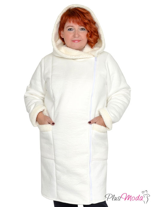 Жакет-дубленка Модель №1385 размеры 44-84 - Plusmoda фото 5