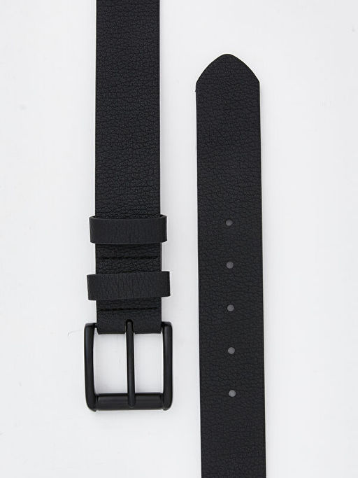 Deri G?r?n?ml? Erkek Kemer