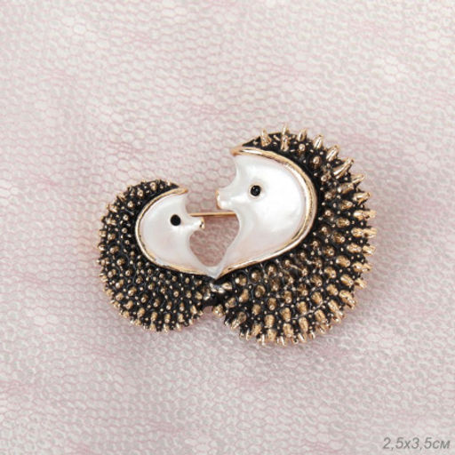 Брошь Ежики / 3451 /уп 36/ - ГалеонТрейд фото 3