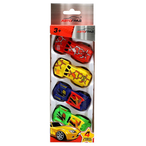 Набор машин Рейсер, 4 шт, цвета МИКС - Автоград фото 10